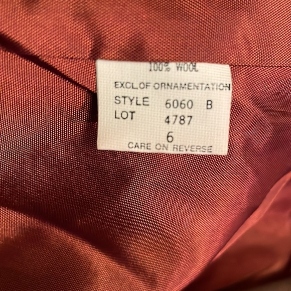 Tahari Vintage 100% Pure Wool Brown Single-Button Blazer - Size 6 - Picture 9 of 10